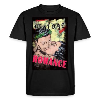 VINTAGE ROMANCE 3 B y Yume Origins - Men's Premium Organic T-Shirt - black - Front - Nico (187cm)