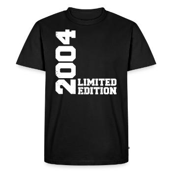 Cadeau Anniversaire Millésime 2004 Classique 2004 - T-shirt Premium bio Homme - noir - Devant - Nico (187cm)