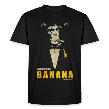 A Propaganda (transparent) - T-shirt Premium bio Homme - noir - Devant - Nico (187cm)