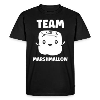 marshmallow - T-shirt Premium bio Homme - noir - Devant - Nico (187cm)