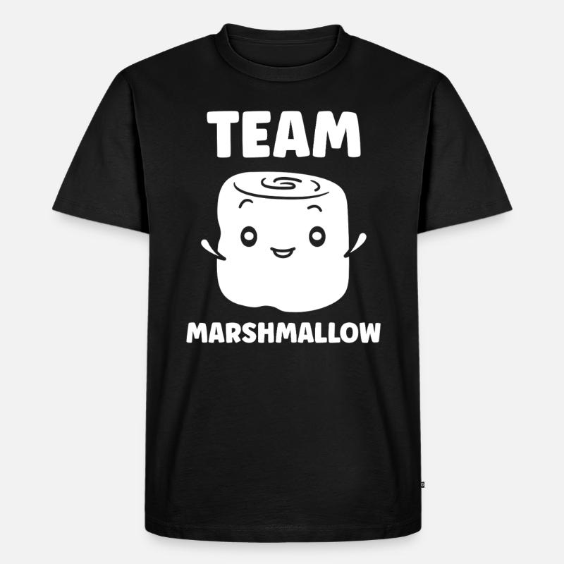 Marshmallow - Männer Premium Bio T-Shirt - Schwarz