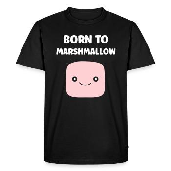 marshmallow - T-shirt Premium bio Homme - noir - Devant - Nico (187cm)