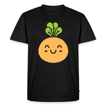 chickpea - Men's Premium Organic T-Shirt - black - Front - Nico (187cm)