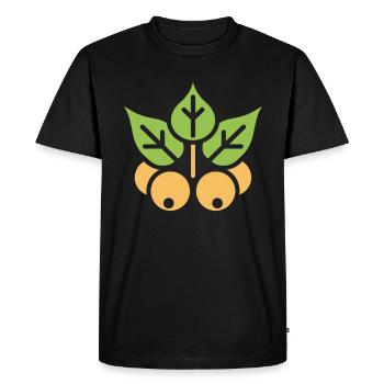 chickpea - Men's Premium Organic T-Shirt - black - Front - Nico (187cm)