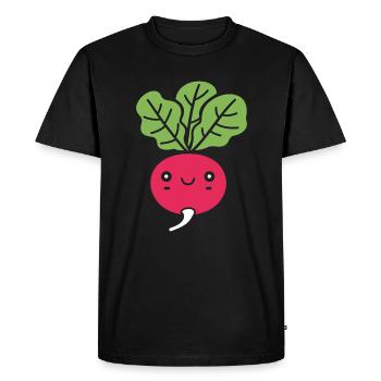 radis - T-shirt Premium bio Homme - noir - Devant - Nico (187cm)