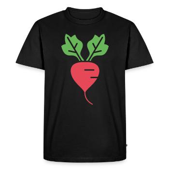 radis - T-shirt Premium bio Homme - noir - Devant - Nico (187cm)