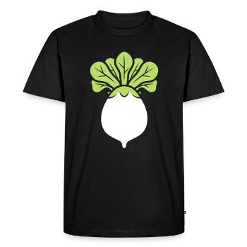 Endive - Men's Premium Organic T-Shirt - black - Front - Nico (187cm)