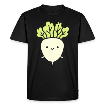 Endive - Men's Premium Organic T-Shirt - black - Front - Nico (187cm)