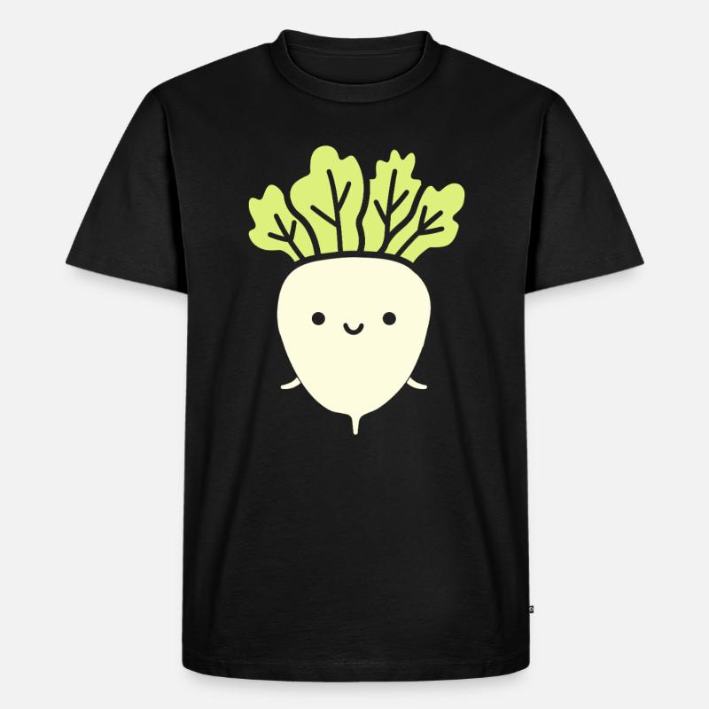 Endive - Männer Premium Bio T-Shirt - Schwarz
