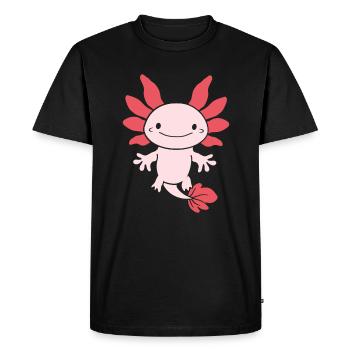 axolotl - T-shirt Premium bio Homme - noir - Devant - Nico (187cm)
