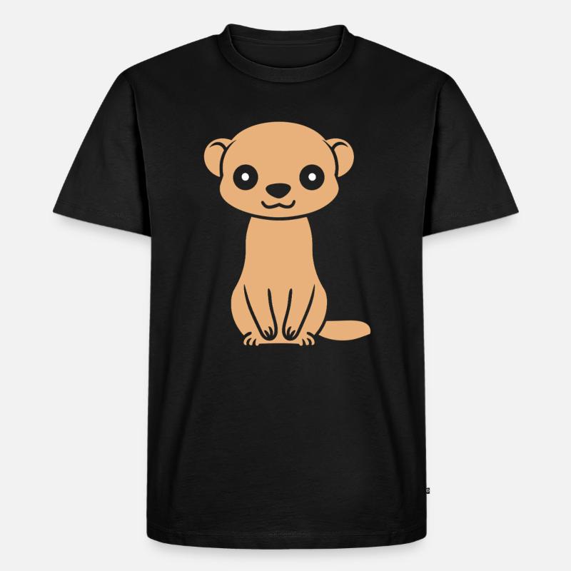 Wiesel - Männer Premium Bio T-Shirt - Schwarz
