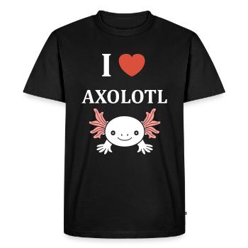 axolotl - T-shirt Premium bio Homme - noir - Devant - Nico (187cm)
