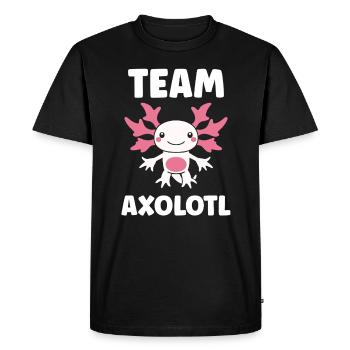 axolotl - T-shirt Premium bio Homme - noir - Devant - Nico (187cm)