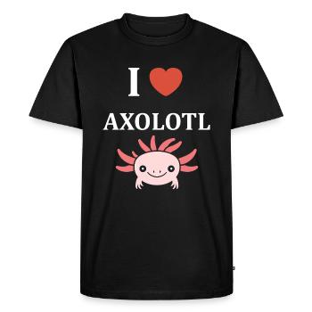 axolotl - T-shirt Premium bio Homme - noir - Devant - Nico (187cm)