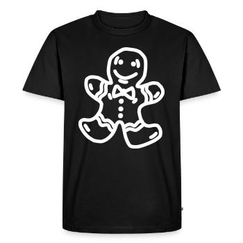 Biscuits de dessin de Noël - T-shirt Premium bio Homme - noir - Devant - Nico (187cm)