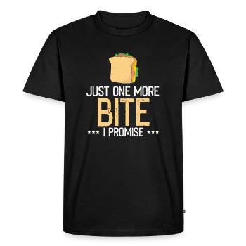 Food Love Sandwich Cheese Gift Ketchup - Men's Premium Organic T-Shirt - black - Front - Nico (187cm)
