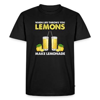 Limonade Limonade Limonade Limonade Stand Design - T-shirt Premium bio Homme - noir - Devant - Nico (187cm)