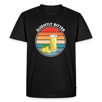 Lemon Design Lemonades Stand Boss Vente de citron - T-shirt Premium bio Homme - noir - Devant - Nico (187cm)