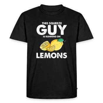 Limonade Limonade Limonade Limonade Stand Design - T-shirt Premium bio Homme - noir - Devant - Nico (187cm)