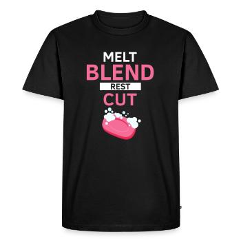 Conception de savon maison pour la fabrication de savon à l’huile - T-shirt Premium bio Homme - noir - Devant - Nico (187cm)