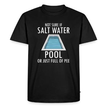 Conceptions de sauveteurs pour les techniciens de piscine - T-shirt Premium bio Homme - noir - Devant - Nico (187cm)
