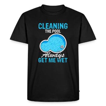 Conceptions de sauveteurs pour les techniciens de piscine - T-shirt Premium bio Homme - noir - Devant - Nico (187cm)