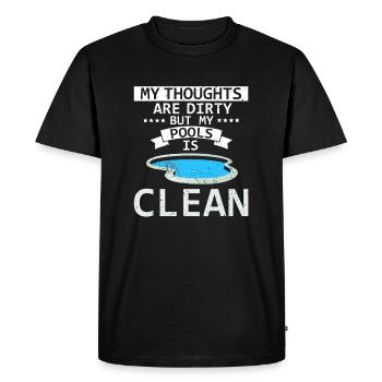Conceptions de sauveteurs pour les techniciens de piscine - T-shirt Premium bio Homme - noir - Devant - Nico (187cm)