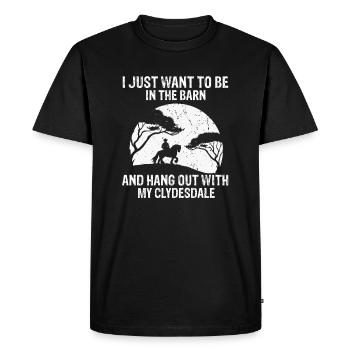 Conception Clydesdale pour clydesdale Riders - T-shirt Premium bio Homme - noir - Devant - Nico (187cm)