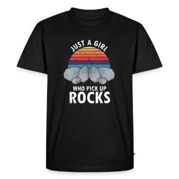 Collectionneur de pierres précieuses et recherche sur les pierres précieuses - T-shirt Premium bio Homme - noir - Devant - Nico (187cm)