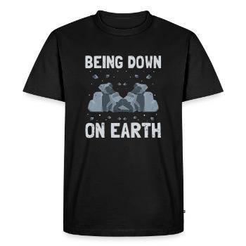 Collectionneur de pierres précieuses et recherche sur les pierres précieuses - T-shirt Premium bio Homme - noir - Devant - Nico (187cm)