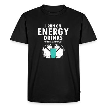 Démolition et rénovation de maisons - T-shirt Premium bio Homme - noir - Devant - Nico (187cm)