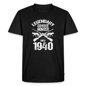 Conception de coyote pour les réacteurs de coyote - T-shirt Premium bio Homme - noir - Devant - Nico (187cm)