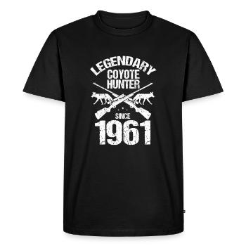 Conception de coyote pour les réacteurs de coyote - T-shirt Premium bio Homme - noir - Devant - Nico (187cm)