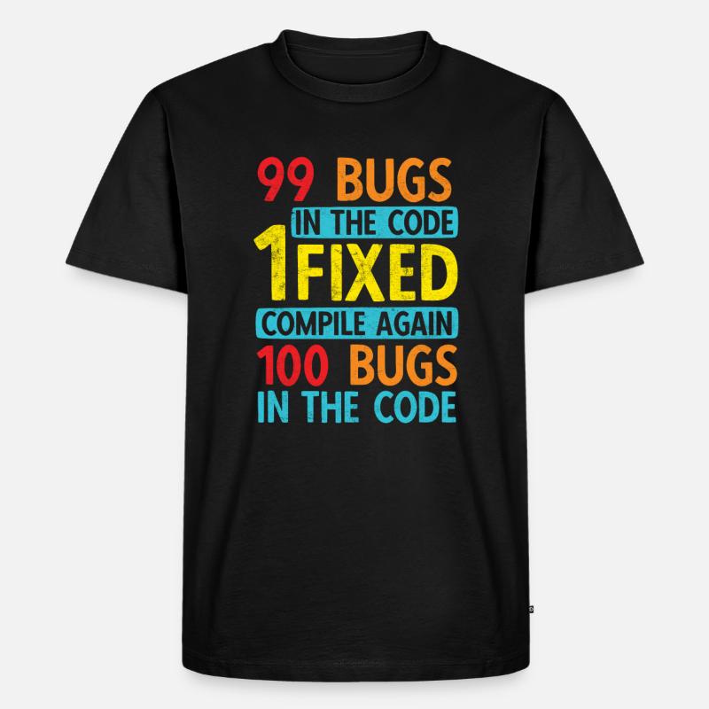 Software Ingenieur Informatiker Programmierer - Männer Premium Bio T-Shirt - Schwarz