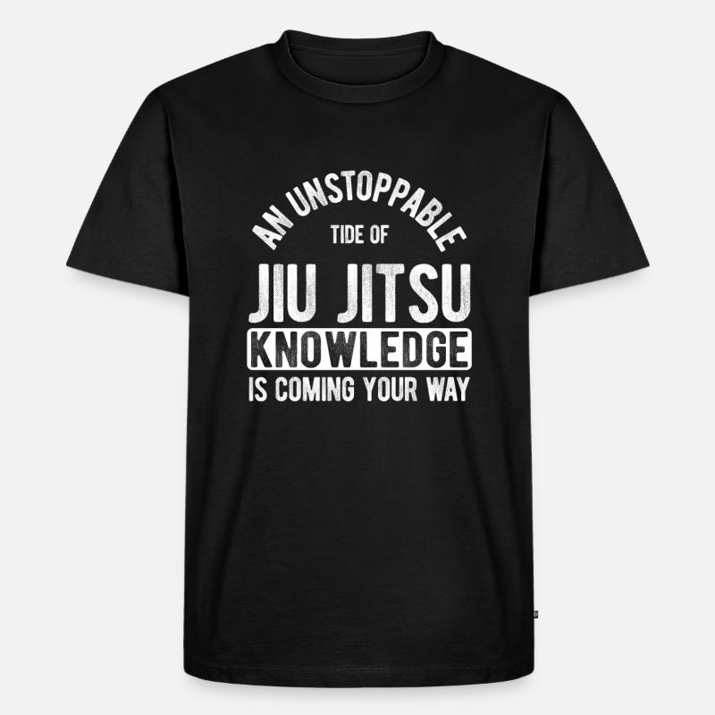 BJJ Jiu Jitsu - Männer Premium Bio T-Shirt - Schwarz