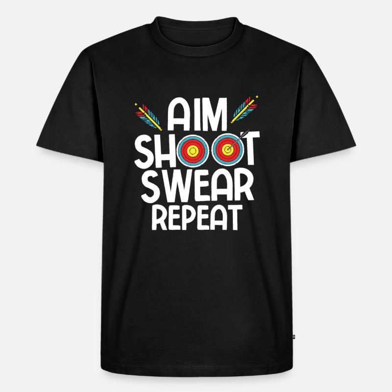 Bogenschießen Archery - Männer Premium Bio T-Shirt - Schwarz