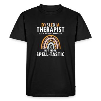 Enseignants de sensibilisation à la dyslexie et de dyslexie - T-shirt Premium bio Homme - noir - Devant - Nico (187cm)