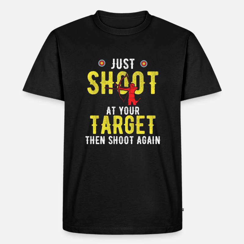Bogenschießen Archery - Männer Premium Bio T-Shirt - Schwarz