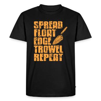 Conception de construction en béton pour les travailleurs de la construction et les chantiers de construction - T-shirt Premium bio Homme - noir - Devant - Nico (187cm)