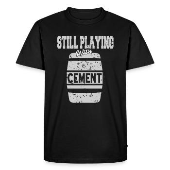 Conception de construction en béton pour les travailleurs de la construction et les chantiers de construction - T-shirt Premium bio Homme - noir - Devant - Nico (187cm)