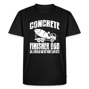 Conception de construction en béton pour les travailleurs de la construction et les chantiers de construction - T-shirt Premium bio Homme - noir - Devant - Nico (187cm)