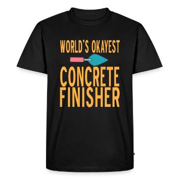Conception de construction en béton pour les travailleurs de la construction et les chantiers de construction - T-shirt Premium bio Homme - noir - Devant - Nico (187cm)