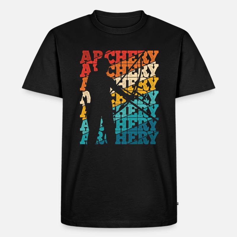 Bogenschießen Archery - Männer Premium Bio T-Shirt - Schwarz