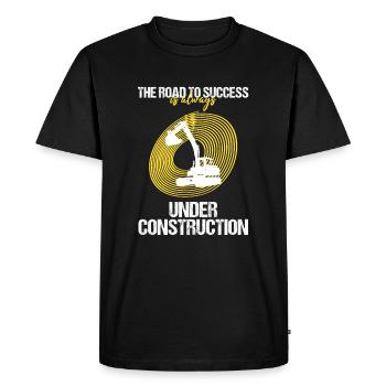 Conducteur de houe et opérateur de machinerie lourde - T-shirt Premium bio Homme - noir - Devant - Nico (187cm)