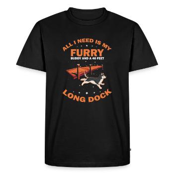 Sports nautiques pour chiens et sports nautiques pour chiens - T-shirt Premium bio Homme - noir - Devant - Nico (187cm)