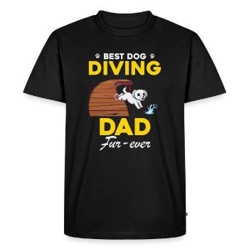 Sports nautiques pour chiens et sports nautiques pour chiens - T-shirt Premium bio Homme - noir - Devant - Nico (187cm)