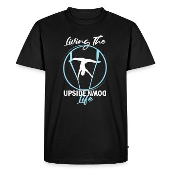 Cirque de soie aérien pour les artistes de soie aérienne - T-shirt Premium bio Homme - noir - Devant - Nico (187cm)