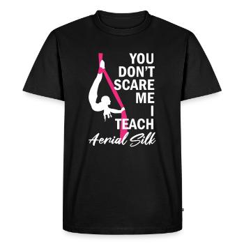 Cirque de soie aérien pour les artistes de soie aérienne - T-shirt Premium bio Homme - noir - Devant - Nico (187cm)