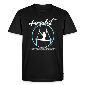 Cirque de soie aérien pour les artistes de soie aérienne - T-shirt Premium bio Homme - noir - Devant - Nico (187cm)