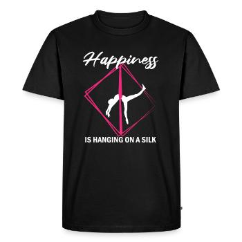 Cirque de soie aérien pour les artistes de soie aérienne - T-shirt Premium bio Homme - noir - Devant - Nico (187cm)